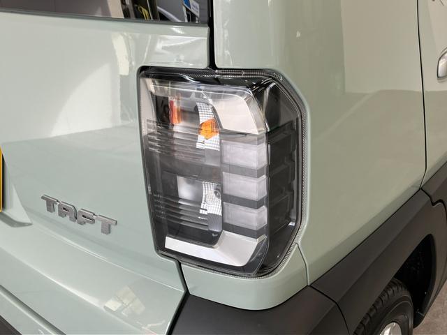 タフトＧ　レーダークルーズコントロール　届出済未使用車衝突被害軽減ブレーキ　コーナーセンサー　バックカメラ（ナビ装着時用）　前席シートヒーター　電動パーキング　スカイフィールトップ　ＬＥＤ　オートライト　オートエアコン　スマートキー　エコアイドル（滋賀県）の中古車