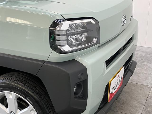 タフトＧ　レーダークルーズコントロール　届出済未使用車衝突被害軽減ブレーキ　コーナーセンサー　バックカメラ（ナビ装着時用）　前席シートヒーター　電動パーキング　スカイフィールトップ　ＬＥＤ　オートライト　オートエアコン　スマートキー　エコアイドル（滋賀県）の中古車