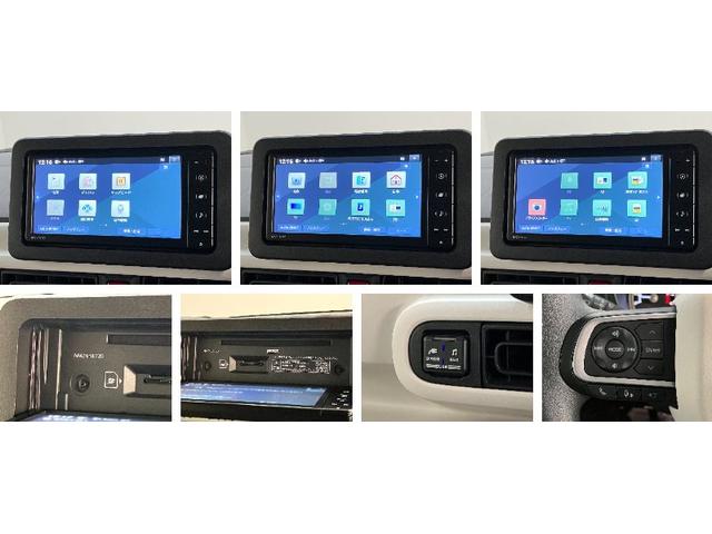 ムーヴキャンバスストライプスＧ　フルセグナビ　パノラマカメラ　前後ドラレコ衝突被害軽減ブレーキ　フルセグナビ　パノラマカメラ　ＤＶＤ再生　Ｂｌｕｅｔｏｏｔｈ　ＵＳＢ　前後ドラレコ　ＥＴＣ　両側電動スライドドア　ＬＥＤ　オートライト　シートヒーター　オートエアコン（滋賀県）の中古車