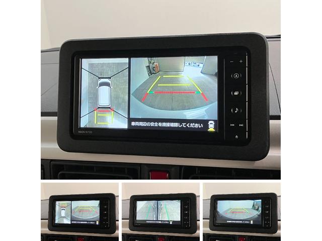 ムーヴキャンバスストライプスＧ　フルセグナビ　パノラマカメラ　前後ドラレコ衝突被害軽減ブレーキ　フルセグナビ　パノラマカメラ　ＤＶＤ再生　Ｂｌｕｅｔｏｏｔｈ　ＵＳＢ　前後ドラレコ　ＥＴＣ　両側電動スライドドア　ＬＥＤ　オートライト　シートヒーター　オートエアコン（滋賀県）の中古車