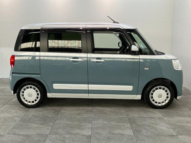 ムーヴキャンバスストライプスＧ　フルセグナビ　パノラマカメラ　前後ドラレコ衝突被害軽減ブレーキ　フルセグナビ　パノラマカメラ　ＤＶＤ再生　Ｂｌｕｅｔｏｏｔｈ　ＵＳＢ　前後ドラレコ　ＥＴＣ　両側電動スライドドア　ＬＥＤ　オートライト　シートヒーター　オートエアコン（滋賀県）の中古車