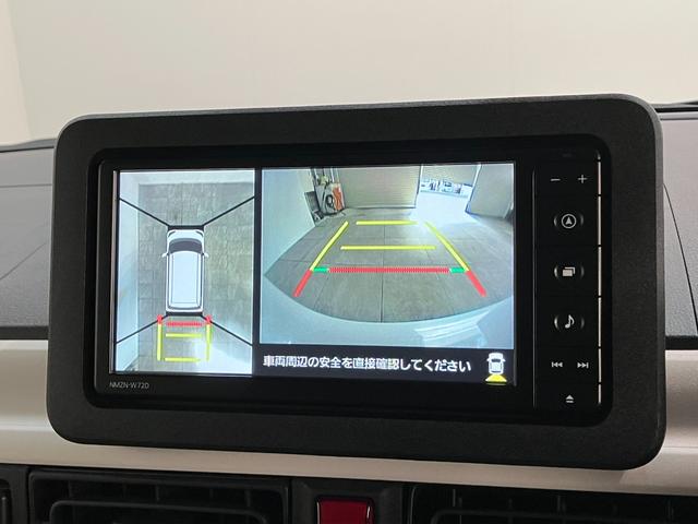 ムーヴキャンバスストライプスＧ　フルセグナビ　パノラマカメラ　前後ドラレコ衝突被害軽減ブレーキ　フルセグナビ　パノラマカメラ　ＤＶＤ再生　Ｂｌｕｅｔｏｏｔｈ　ＵＳＢ　前後ドラレコ　ＥＴＣ　両側電動スライドドア　ＬＥＤ　オートライト　シートヒーター　オートエアコン（滋賀県）の中古車