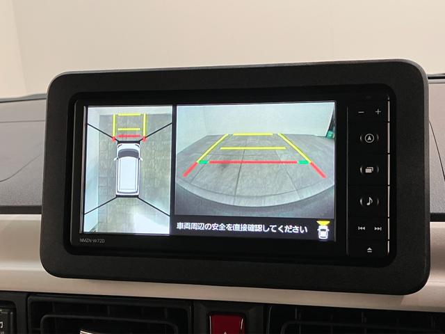 ムーヴキャンバスストライプスＧ　フルセグナビ　パノラマカメラ　前後ドラレコ衝突被害軽減ブレーキ　フルセグナビ　パノラマカメラ　ＤＶＤ再生　Ｂｌｕｅｔｏｏｔｈ　ＵＳＢ　前後ドラレコ　ＥＴＣ　両側電動スライドドア　ＬＥＤ　オートライト　シートヒーター　オートエアコン（滋賀県）の中古車