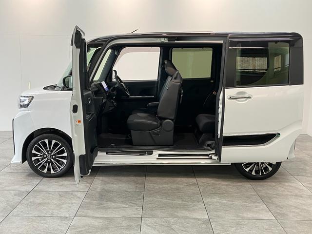 タントカスタムＲＳ　１０型ナビ　バックカメラ　前後ドラレコ衝突被害軽減ブレーキ　コーナーセンサー　１０型フルセグナビ　Ｂｌｕｅｔｏｏｔｈ　ＤＶＤ　ＵＳＢ　バックカメラ　前後ドラレコ　ＥＴＣ　ＴＶコントロール　両側電動スライドドア　前席シートヒーター　クルコン（滋賀県）の中古車