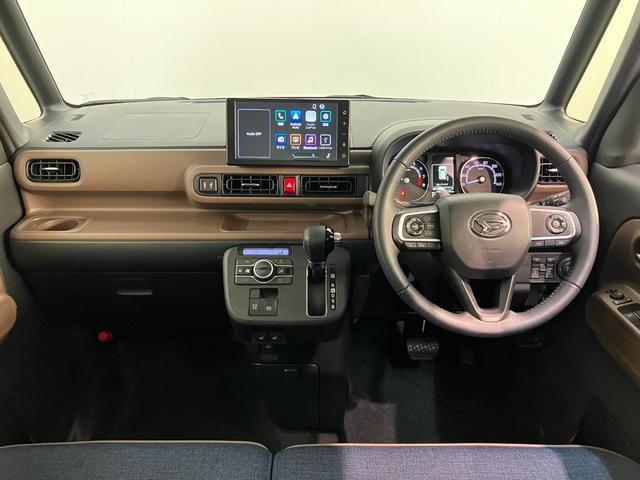 ムーヴキャンバスセオリーＧターボ　４ＷＤ　ＩＤＬレス　ディスプレイオーディオ衝突被害軽減ブレーキ　コーナーセンサー　９型ディスプレイオーディオ　Ｂｌｕｅｔｏｏｔｈ　ＵＳＢ　バックカメラ　前後ドラレコ　両側電動スライドドア　前席シートヒーター　ＬＥＤ　レーダークルコン（滋賀県）の中古車