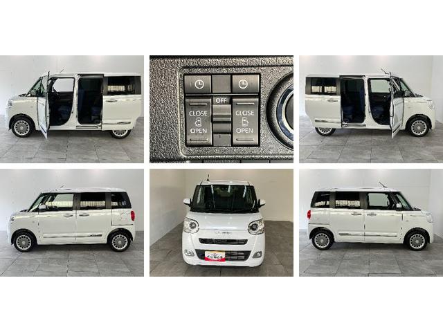 ムーヴキャンバスセオリーＧターボ　４ＷＤ　ＩＤＬレス　ディスプレイオーディオ衝突被害軽減ブレーキ　コーナーセンサー　９型ディスプレイオーディオ　Ｂｌｕｅｔｏｏｔｈ　ＵＳＢ　バックカメラ　前後ドラレコ　両側電動スライドドア　前席シートヒーター　ＬＥＤ　レーダークルコン（滋賀県）の中古車