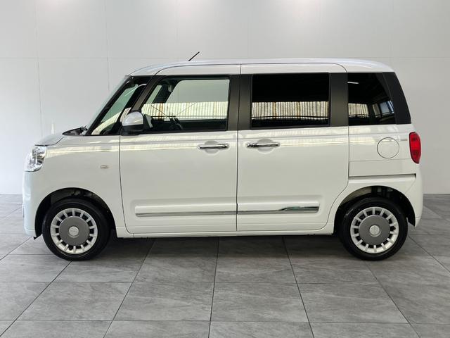 ムーヴキャンバスセオリーＧターボ　４ＷＤ　ＩＤＬレス　ディスプレイオーディオ衝突被害軽減ブレーキ　コーナーセンサー　９型ディスプレイオーディオ　Ｂｌｕｅｔｏｏｔｈ　ＵＳＢ　バックカメラ　前後ドラレコ　両側電動スライドドア　前席シートヒーター　ＬＥＤ　レーダークルコン（滋賀県）の中古車