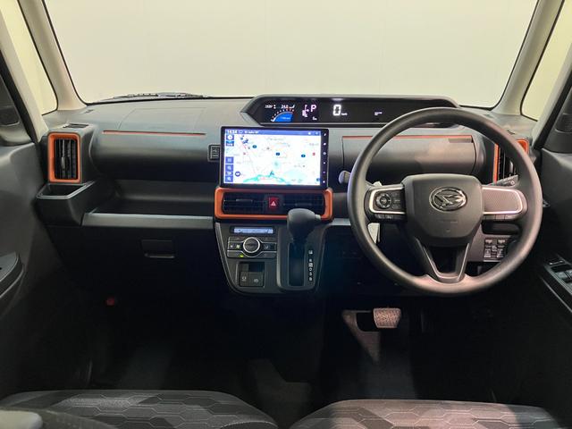 タントファンクロス　１０型ナビ　Ｂカメラ　ドラレコ　届出済未使用車衝突被害軽減ブレーキ　コーナーセンサー　１０型フルセグナビ　Ｂｌｕｅｔｏｏｔｈ　ＤＶＤ　ＵＳＢ　バックカメラ　前後ドラレコ　両側電動スライドドア　前席シートヒーター　ＬＥＤ　オートライト　スマートキー（滋賀県）の中古車