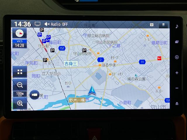 タントファンクロス　１０型ナビ　Ｂカメラ　ドラレコ　届出済未使用車衝突被害軽減ブレーキ　コーナーセンサー　１０型フルセグナビ　Ｂｌｕｅｔｏｏｔｈ　ＤＶＤ　ＵＳＢ　バックカメラ　前後ドラレコ　両側電動スライドドア　前席シートヒーター　ＬＥＤ　オートライト　スマートキー（滋賀県）の中古車