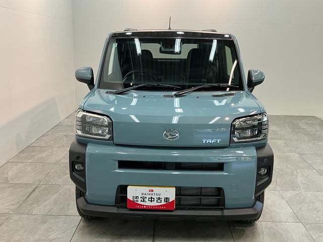 タフトＧ　レーダークルコン　シートヒーター　ＬＥＤ　届出済未使用車衝突被害軽減ブレーキ　コーナーセンサー　バックカメラ（ナビ装着時用）　前席シートヒーター　電動パーキング　スカイフィールトップ　ＬＥＤ　オートライト　オートエアコン　スマートキー　クルーズコントロール（滋賀県）の中古車