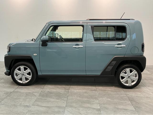 タフトＧ　レーダークルコン　シートヒーター　ＬＥＤ　届出済未使用車衝突被害軽減ブレーキ　コーナーセンサー　バックカメラ（ナビ装着時用）　前席シートヒーター　電動パーキング　スカイフィールトップ　ＬＥＤ　オートライト　オートエアコン　スマートキー　クルーズコントロール（滋賀県）の中古車