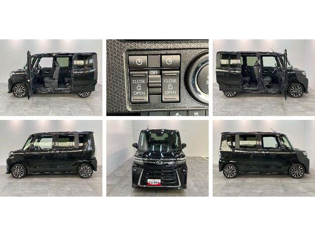 タントカスタムＲＳ　９型ディスプレイオーディオ　バックカメラ衝突被害軽減ブレーキ　コーナーセンサー　９型ディスプレイオーディオ　フルセグ　Ｂｌｕｅｔｏｏｔｈ　ＵＳＢ　バックカメラ　両側電動スライドドア　前席シートヒーター　ＬＥＤ　スマートキー　エコアイドル（滋賀県）の中古車