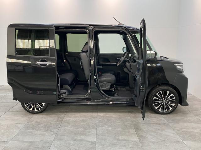 タントカスタムＲＳ　９型ディスプレイオーディオ　バックカメラ衝突被害軽減ブレーキ　コーナーセンサー　９型ディスプレイオーディオ　フルセグ　Ｂｌｕｅｔｏｏｔｈ　ＵＳＢ　バックカメラ　両側電動スライドドア　前席シートヒーター　ＬＥＤ　スマートキー　エコアイドル（滋賀県）の中古車