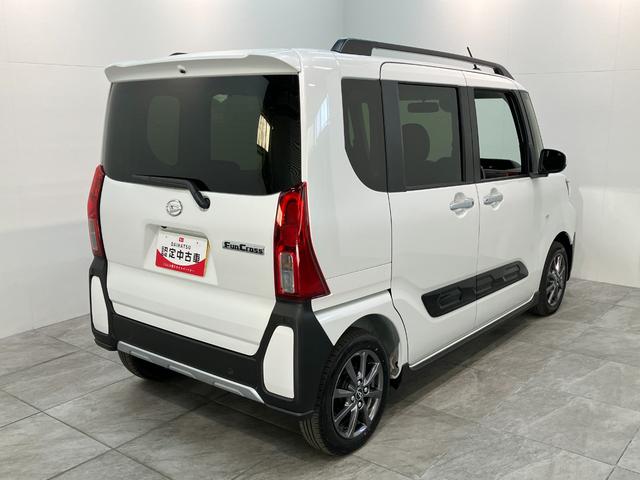 タントファンクロス　９型ディスプレイオーディオ　バックカメラ衝突被害軽減ブレーキ　コーナーセンサー　９型ディスプレイオーディオ　フルセグ　Ｂｌｕｅｔｏｏｔｈ　ＵＳＢ　バックカメラ　両側電動スライドドア　前席シートヒーター　ＬＥＤ　スマートキー　エコアイドル（滋賀県）の中古車
