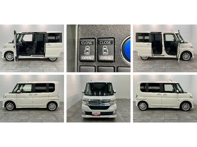 タントカスタムRS SA フルセグナビ バックカメラ 車検整備付衝突被害軽減ブレーキ ターボ フルセグナビ Bluetooth DVD再生 バックカメラ ETC 両側電動スライドドア LED オートライト オートエアコン スマートキー タイヤ4本新品交換済み(滋賀県)の中古車