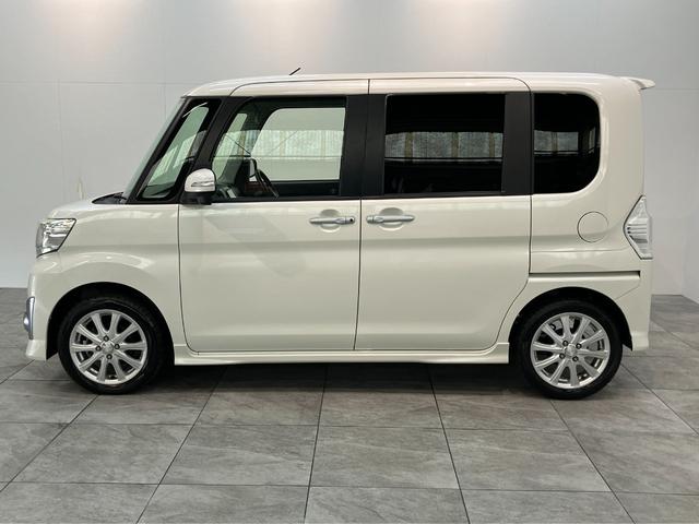 タントカスタムRS SA フルセグナビ バックカメラ 車検整備付衝突被害軽減ブレーキ ターボ フルセグナビ Bluetooth DVD再生 バックカメラ ETC 両側電動スライドドア LED オートライト オートエアコン スマートキー タイヤ4本新品交換済み(滋賀県)の中古車