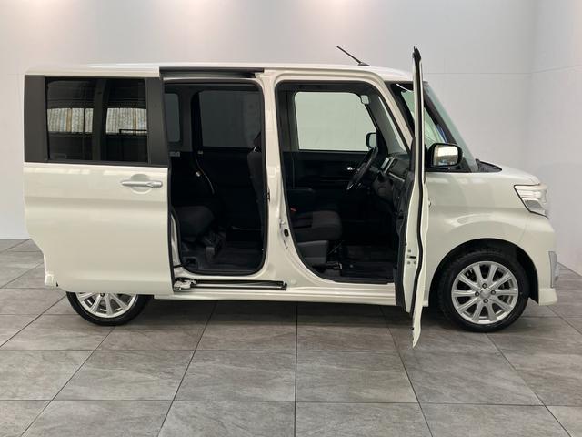 タントカスタムRS SA フルセグナビ バックカメラ 車検整備付衝突被害軽減ブレーキ ターボ フルセグナビ Bluetooth DVD再生 バックカメラ ETC 両側電動スライドドア LED オートライト オートエアコン スマートキー タイヤ4本新品交換済み(滋賀県)の中古車