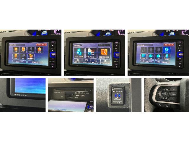 タントカスタムＸ　フルセグナビ　バックカメラ　前後ドラレコ衝突被害軽減ブレーキ　コーナーセンサー　フルセグナビ　Ｂｌｕｅｔｏｏｔｈ　ＤＶＤ　ＵＳＢ　バックカメラ　前後ドラレコ　　両側電動スライドドア　シートヒーター　ＬＥＤ　スマートキー　タイヤ４本新品交換済（滋賀県）の中古車