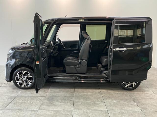 タントカスタムＸ　フルセグナビ　バックカメラ　前後ドラレコ衝突被害軽減ブレーキ　コーナーセンサー　フルセグナビ　Ｂｌｕｅｔｏｏｔｈ　ＤＶＤ　ＵＳＢ　バックカメラ　前後ドラレコ　　両側電動スライドドア　シートヒーター　ＬＥＤ　スマートキー　タイヤ４本新品交換済（滋賀県）の中古車