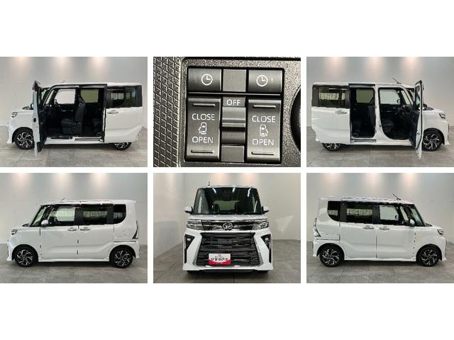 タントカスタムＸ　９型ディスプレイオーディオ　両側パワスラ衝突被害軽減ブレーキ　コーナーセンサー　９型ディスプレイオーディオ　フルセグ　Ｂｌｕｅｔｏｏｔｈ　ＵＳＢ　バックカメラ　両側電動スライドドア　前席シートヒーター　ＬＥＤヘッドライト　スマートキー（滋賀県）の中古車