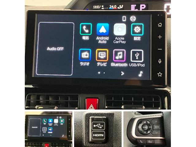 タントカスタムＸ　９型ディスプレイオーディオ　両側パワスラ衝突被害軽減ブレーキ　コーナーセンサー　９型ディスプレイオーディオ　フルセグ　Ｂｌｕｅｔｏｏｔｈ　ＵＳＢ　バックカメラ　両側電動スライドドア　前席シートヒーター　ＬＥＤヘッドライト　スマートキー（滋賀県）の中古車