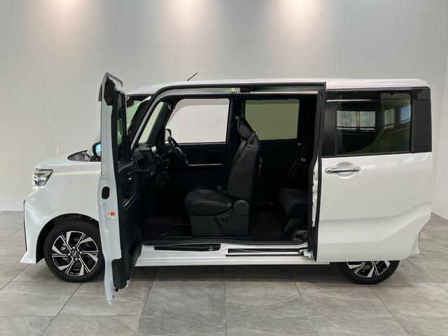 タントカスタムＸ　９型ディスプレイオーディオ　両側パワスラ衝突被害軽減ブレーキ　コーナーセンサー　９型ディスプレイオーディオ　フルセグ　Ｂｌｕｅｔｏｏｔｈ　ＵＳＢ　バックカメラ　両側電動スライドドア　前席シートヒーター　ＬＥＤヘッドライト　スマートキー（滋賀県）の中古車