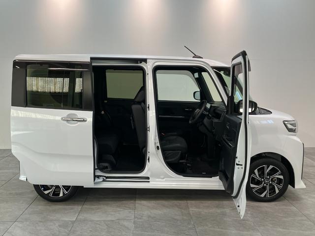 タントカスタムＸ　９型ディスプレイオーディオ　両側パワスラ衝突被害軽減ブレーキ　コーナーセンサー　９型ディスプレイオーディオ　フルセグ　Ｂｌｕｅｔｏｏｔｈ　ＵＳＢ　バックカメラ　両側電動スライドドア　前席シートヒーター　ＬＥＤヘッドライト　スマートキー（滋賀県）の中古車