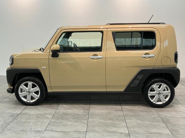 タフトＧ　コーナーセンサー　クルーズコントロール　届出済未使用車衝突被害軽減ブレーキ　コーナーセンサー　バックカメラ（ナビ装着時用）　前席シートヒーター　電動パーキング　スカイフィールトップ　ＬＥＤ　レーダークルーズコントロール　スマートキー　エコアイドル（滋賀県）の中古車