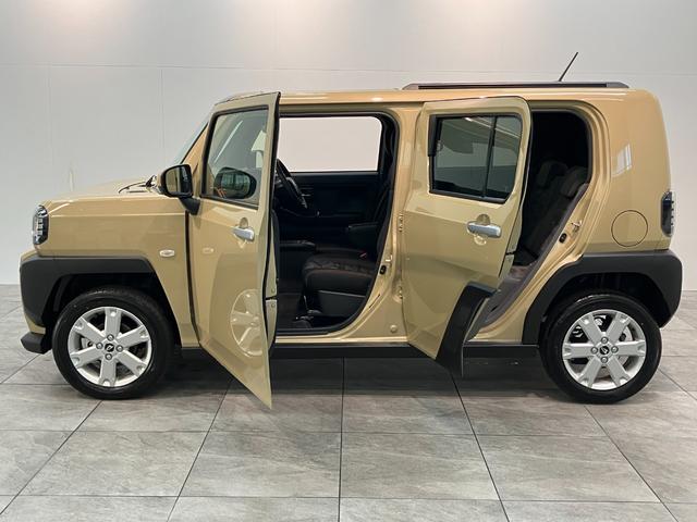 タフトＧ　コーナーセンサー　クルーズコントロール　届出済未使用車衝突被害軽減ブレーキ　コーナーセンサー　バックカメラ（ナビ装着時用）　前席シートヒーター　電動パーキング　スカイフィールトップ　ＬＥＤ　レーダークルーズコントロール　スマートキー　エコアイドル（滋賀県）の中古車