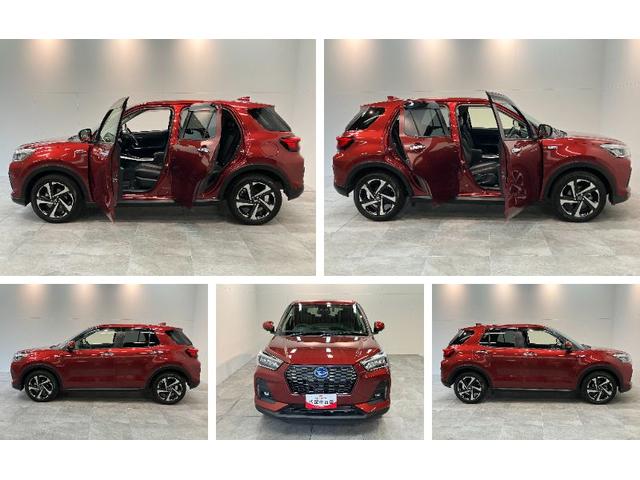 ロッキープレミアムＧ　ＨＥＶ　９型ディスプレイオーディオ　Ｐカメラ衝突被害軽減ブレーキ　コーナーセンサー　９型ディスプレイオーディオ　フルセグ　パノラマカメラ　Ｂｌｕｅｔｏｏｔｈ　ＵＳＢ　前後ドラレコ　前席シートヒーター　電動パーキング　ＬＥＤ　クルーズコントロール（滋賀県）の中古車