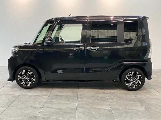 タントカスタムＸ　コーナーセンサー　シートヒーター　ＬＥＤ　ＥＴＣ衝突被害軽減ブレーキ　コーナーセンサー　バックカメラ（ナビ装着時用）　両側電動スライドドア　前席シートヒーター　電動パーキングブレーキ　ＬＥＤ　オートライト　オートエアコン　スマートキー　エコアイドル（滋賀県）の中古車