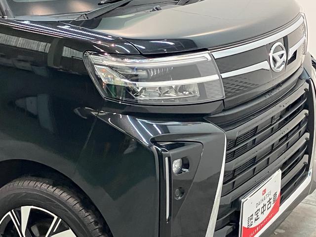 タントカスタムＸ　コーナーセンサー　シートヒーター　ＬＥＤ　ＥＴＣ衝突被害軽減ブレーキ　コーナーセンサー　バックカメラ（ナビ装着時用）　両側電動スライドドア　前席シートヒーター　電動パーキングブレーキ　ＬＥＤ　オートライト　オートエアコン　スマートキー　エコアイドル（滋賀県）の中古車