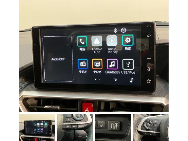 ロッキープレミアムＧ　ＨＥＶ　９型ディスプレイオーディオ　Ｐカメラ衝突被害軽減ブレーキ　コーナーセンサー　ディスプレイオーディオ　フルセグ　パノラマカメラ　Ｂｌｕｅｔｏｏｔｈ　ＵＳＢ　ドラレコ　前席シートヒーター　レーダークルーズコントロール　電動パーキングブレーキ（滋賀県）の中古車