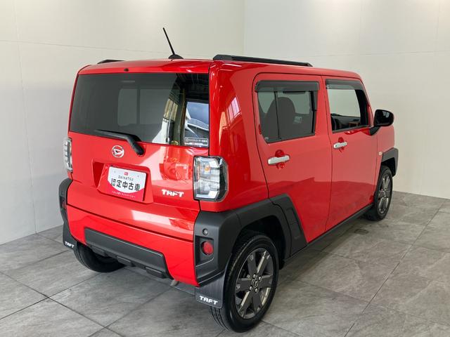 タフトＧターボ　フルセグナビ　パノラマカメラ　ドラレコ　クルコン衝突被害軽減ブレーキ　コーナーセンサー　フルセグナビ　パノラマカメラ　ＤＶＤ再生　Ｂｌｕｅｔｏｏｔｈ　ＵＳＢ　前後ドラレコ　前席シートヒーター　電動パーキング　ＬＥＤ　オートライト　レーダークルコン（滋賀県）の中古車