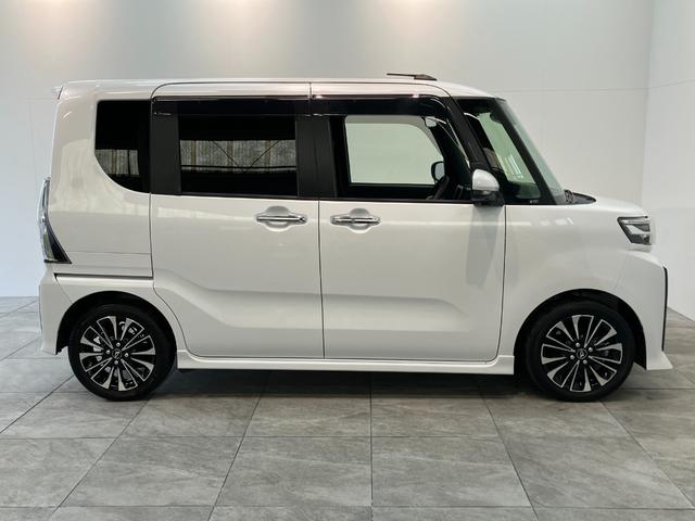 タントカスタムＲＳ　両側電動スライドドア　レーダークルコン衝突被害軽減ブレーキ　コーナーセンサー　パノラマカメラ（ナビ装着時用）　両側電動スライドドア　前席シートヒーター　電動パーキングブレーキ　ＬＥＤ　オートライト　オートエアコン　クルーズコントロール（滋賀県）の中古車