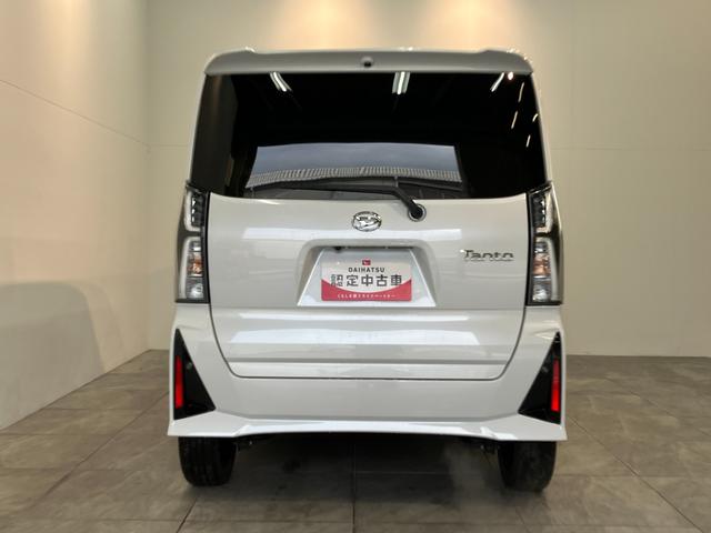 タントカスタムＲＳ　両側電動スライドドア　レーダークルコン衝突被害軽減ブレーキ　コーナーセンサー　パノラマカメラ（ナビ装着時用）　両側電動スライドドア　前席シートヒーター　電動パーキングブレーキ　ＬＥＤ　オートライト　オートエアコン　クルーズコントロール（滋賀県）の中古車