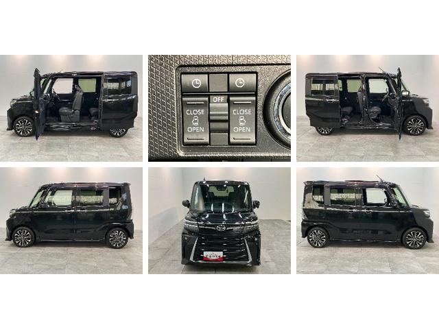 タントカスタムＲＳ　９型ディスプレイオーディオ　駐車支援システム衝突被害軽減ブレーキ　コーナーセンサー　９型ディスプレイオーディオ　フルセグ　Ｂｌｕｅｔｏｏｔｈ　ＵＳＢ　パノラマカメラ　駐車支援システム　前後ドラレコ　両側パワスラ　前席シートヒーター　ＬＥＤ（滋賀県）の中古車