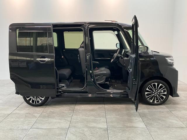 タントカスタムＲＳ　フルセグナビ　バックカメラ　両側パワスラ衝突被害軽減ブレーキ　コーナーセンサー　ターボ　フルセグナビ　Ｂｌｕｅｔｏｏｔｈ　ＤＶＤ再　ＵＳＢ　バックカメラ　両側電動スライドドア　前席シートヒーター　ＬＥＤ　スマートキー　エコアイドル（滋賀県）の中古車