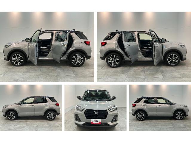 ロッキープレミアムＧ　９型ディスプレイオーディオ　パノラマカメラ衝突被害軽減ブレーキ　コーナーセンサー　９型ディスプレイオーディオ　フルセグ　パノラマカメラ　Ｂｌｕｅｔｏｏｔｈ　ＵＳＢ　前席シートヒーター　電動パーキング　ＬＥＤ　オートライト　オートエアコン（滋賀県）の中古車