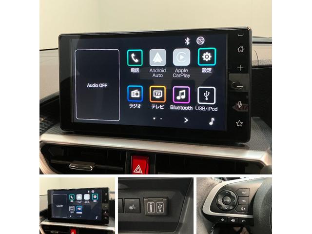 ロッキープレミアムＧ　９型ディスプレイオーディオ　パノラマカメラ衝突被害軽減ブレーキ　コーナーセンサー　９型ディスプレイオーディオ　フルセグ　パノラマカメラ　Ｂｌｕｅｔｏｏｔｈ　ＵＳＢ　前席シートヒーター　電動パーキング　ＬＥＤ　オートライト　オートエアコン（滋賀県）の中古車