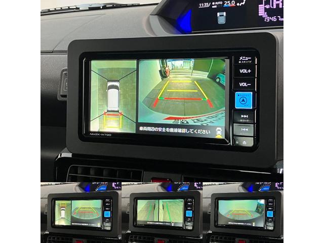 タントカスタムＲＳ　フルセグナビ　パノラマカメラ　レーダークルコン衝突被害軽減ブレーキ　コーナーセンサー　フルセグナビ　Ｂｌｕｅｔｏｏｔｈ　ＤＶＤ　ＵＳＢ　パノラマカメラ　レーダークルーズコントロール　両側電動スライドドア　前席シートヒーター　ＬＥＤ　スマートキー（滋賀県）の中古車