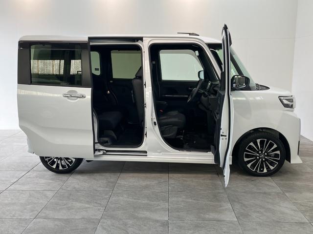 タントカスタムＲＳ　フルセグナビ　パノラマカメラ　レーダークルコン衝突被害軽減ブレーキ　コーナーセンサー　フルセグナビ　Ｂｌｕｅｔｏｏｔｈ　ＤＶＤ　ＵＳＢ　パノラマカメラ　レーダークルーズコントロール　両側電動スライドドア　前席シートヒーター　ＬＥＤ　スマートキー（滋賀県）の中古車