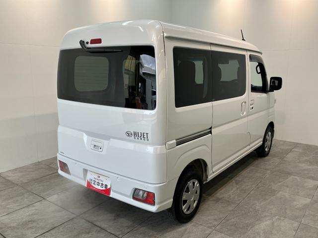 ハイゼットカーゴクルーズ CVT車 スマートキー LE走行5千キロ台衝突被害軽減ブレーキ スマアシ コーナーセンサー スマートキー 前席パワーウインドウ CDステレオ 両側スライドドア LEDヘッドライト 電動格納式ミラー エコアイドル(滋賀県)の中古車