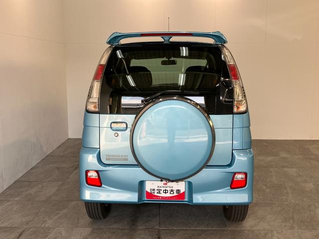 テリオスキッドカスタムX 4WD スマートキー 走行2万5千キロ台フルタイム4WD CD/MDステレオ マニュアルエアコン マニュアルレベリング スマートキー 電動格納式ミラー インタークーラーターボ(滋賀県)の中古車