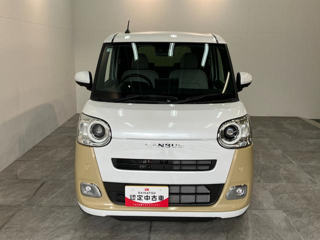 ムーヴキャンバスストライプスＧ　駐車支援システム　９型Ｄ．Ａ　届出済未使用車衝突被害軽減ブレーキ　コーナーセンサー　９型ディスプレイオーディオ　フルセグ　Ｂｌｕｅｔｏｏｔｈ　ＵＳＢ　パノラマカメラ　駐車支援システム　両側電動スライドドア　前席シートヒーター　ＬＥＤ（滋賀県）の中古車