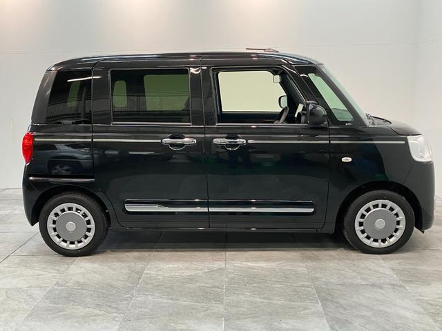 ムーヴキャンバスセオリーＧターボ　９型ディスプレイオーディオ　レーダクルコン衝突被害軽減ブレーキ　コーナーセンサー　９型ディスプレイオーディオ　フルセグ　Ｂｌｕｅｔｏｏｔｈ　ＵＳＢ　バックカメラ　両側電動スライドドア　前席シートヒーター　ＬＥＤ　レーダークルーズコントロール（滋賀県）の中古車