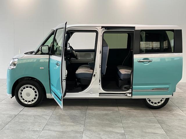 ムーヴキャンバスストライプスＧ　９型ディスプレイオーディオ　両側パワスラ衝突被害軽減ブレーキ　コーナーセンサー　９型ディスプレイオーディオ　フルセグ　Ｂｌｕｅｔｏｏｔｈ　ＵＳＢ　バックカメラ　両側電動スライドドア　前席シートヒーター　ＬＥＤ　ワイヤレス充電器　エコアイドル（滋賀県）の中古車