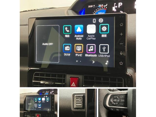 タントカスタムＸ　９型ディスプレイオーディオ　届出済未使用車衝突被害軽減ブレーキ　コーナーセンサー　９型ディスプレイオーディオ　フルセグ　Ｂｌｕｅｔｏｏｔｈ　ＵＳＢ　バックカメラ　両側電動スライドドア　前席シートヒーター　ＬＥＤ　スマートキー　エコアイドル（滋賀県）の中古車