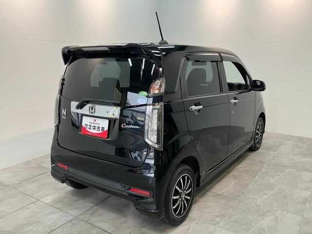 Ｎ−ＷＧＮカスタムＧ　４ＷＤ　ワンセグナビ　バックカメラ　ＨＩＤ　車検整備付ワンセグナビ　バックカメラ　ＤＶＤ再生　Ｂｌｕｅｔｏｏｔｈ　前後ドラレコ　ＥＴＣ　ＨＩＤ　オートライト　オートエアコン　シートヒーター　スマートキー　電格ミラー　フルタイム４ＷＤ　タイヤ４本新品交換済（滋賀県）の中古車