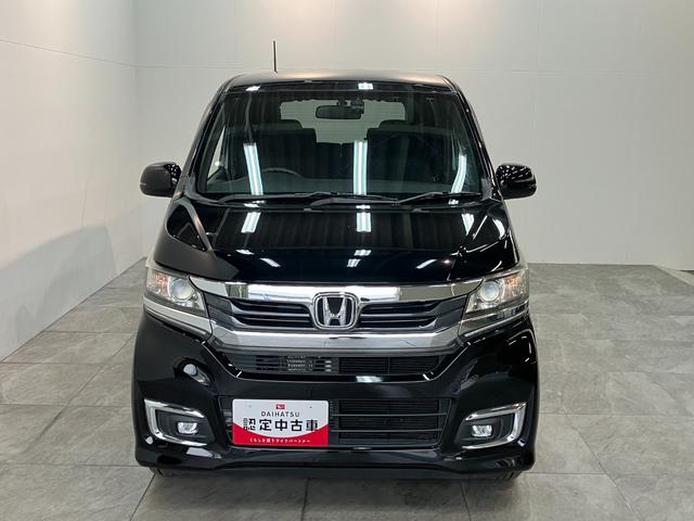 Ｎ−ＷＧＮカスタムＧ　４ＷＤ　ワンセグナビ　バックカメラ　ＨＩＤ　車検整備付ワンセグナビ　バックカメラ　ＤＶＤ再生　Ｂｌｕｅｔｏｏｔｈ　前後ドラレコ　ＥＴＣ　ＨＩＤ　オートライト　オートエアコン　シートヒーター　スマートキー　電格ミラー　フルタイム４ＷＤ　タイヤ４本新品交換済（滋賀県）の中古車